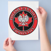 Edmonton Ronde Poolse Canadese Blad Flyer (Hand)