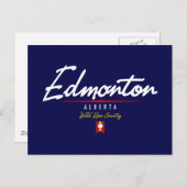 Edmonton Script Briefkaart (Voorkant / Achterkant)
