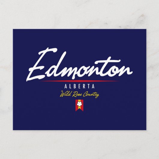 Edmonton Script Briefkaart (Voorkant)
