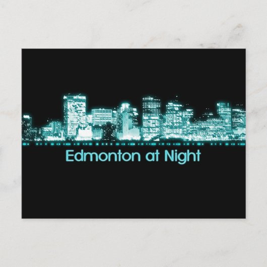 Edmonton Skyline Briefkaart (Voorkant)