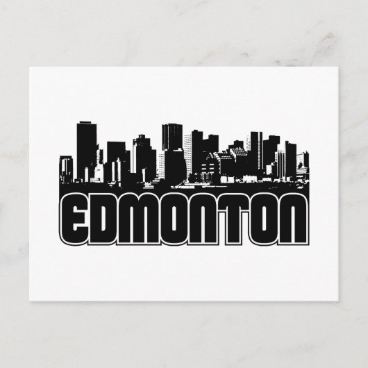 Edmonton Skyline Briefkaart (Voorkant)