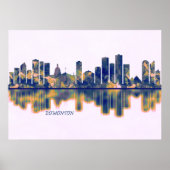 Edmonton Skyline Poster (Voorkant)