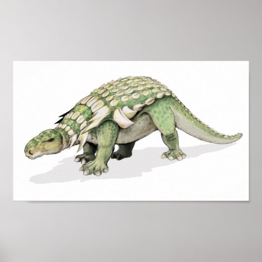 Edmontonia - gepantserde dinosaurusportefeuille poster (Voorkant)