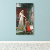 Edmund Blair Leighton Accolade Canvas Afdruk (Insitu (Houten vloer))