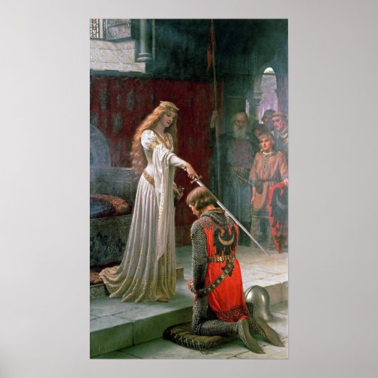 Edmund Blair Leighton Accolade Poster (Voorkant)