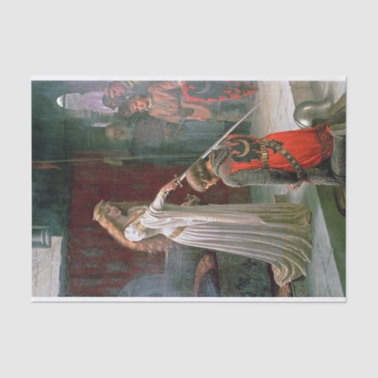 Edmund Blair Leighton Accolade Tissuepapier (Voorkant)