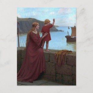 Edmund Blair Leighton - Afscheid Briefkaart
