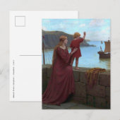Edmund Blair Leighton - Afscheid Briefkaart (Voorkant / Achterkant)