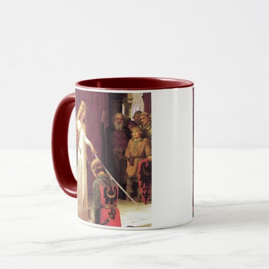 Edmund Blair Leighton: De Accolade-Mok Mok (Voorkant links)