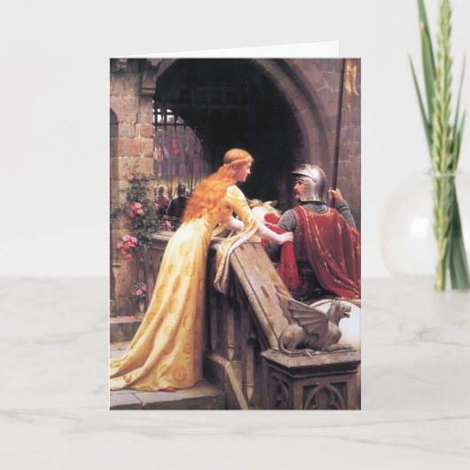 Edmund Blair Leighton - de Snelheid van de God! Kaart (Voorkant)