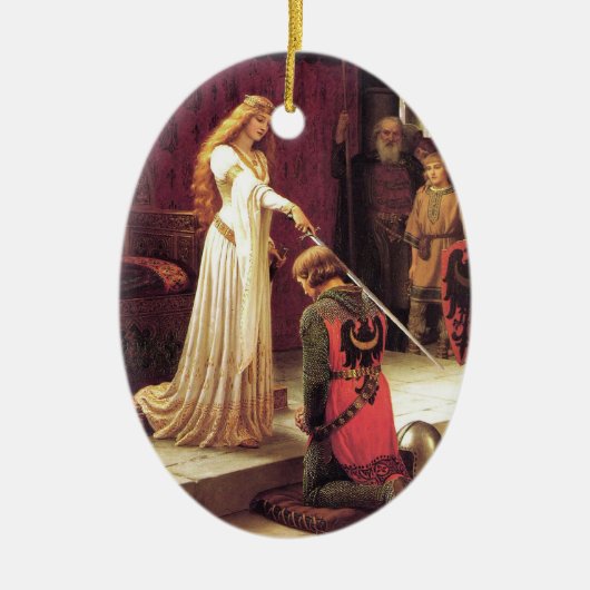 Edmund Blair Leighton: Het Accolade Ornament (Voorkant)