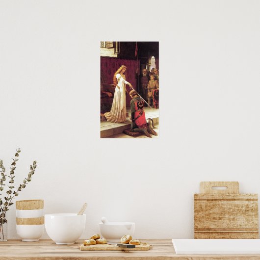 Edmund Blair Leighton: Het Accolade Poster (Keuken)