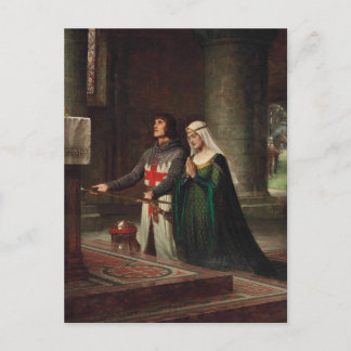 Edmund Blair Leighton - Het Toewijding Briefkaart