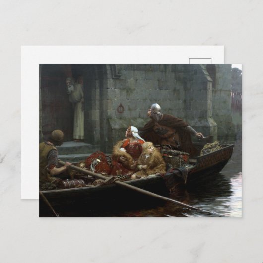 Edmund Blair Leighton in de tijd van Peril Briefkaart (Voorkant / Achterkant)