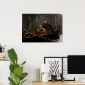 Edmund Blair Leighton - In de tijd van Peril Poster (Thuiskantoor)