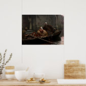 Edmund Blair Leighton - In de tijd van Peril Poster (Keuken)