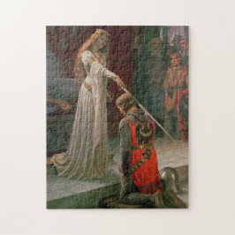 'Edmund Blair Leighton' Knight and Lady Painting Legpuzzel