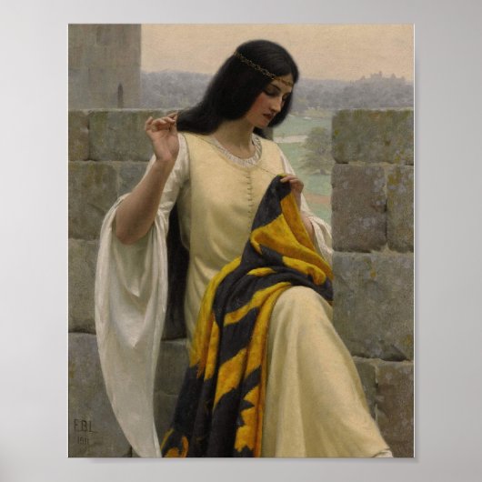 Edmund Blair Leighton Seamstress Poster (Voorkant)
