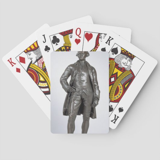 Edmund Burke (1729-97) 1865 (brons) Speelkaarten (Achterkant)