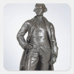 Edmund Burke (1729-97) 1865 (brons) Vierkante Sticker
