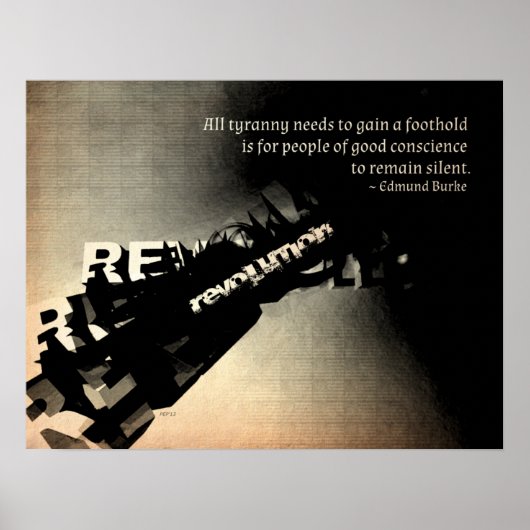 Edmund Burke Quote Poster (Voorkant)