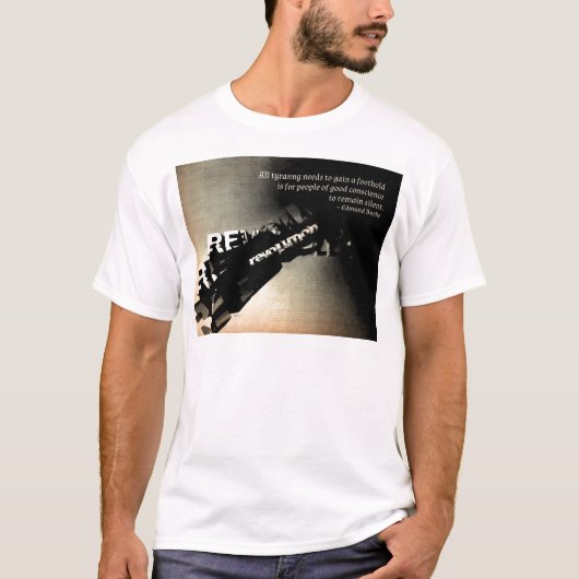 Edmund Burke Quote T-shirt (Voorkant)
