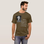 Edmund Burke "Triumph of Evil"-Shirt T-shirt (Voorkant volledig)