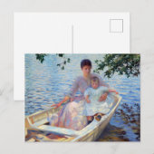 Edmund Charles Tarbell Moeder en Kind in een Boat. Briefkaart (Voorkant / Achterkant)