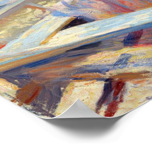 Edmund Charles Tarbell Moeder en Kind in een boot Poster (Hoek)