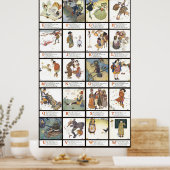 Edmund Dulac Alphabet Poster (Keuken)