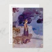 Edmund Dulac - Circe, het Briefkaart van de Enchan (Voorkant / Achterkant)