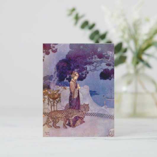Edmund Dulac - Circe, het Briefkaart van de Enchan (Staand voorkant)