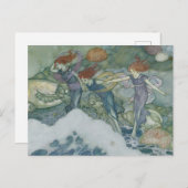Edmund Dulac De Tempest Zeemeerminnen Briefkaart (Voorkant / Achterkant)