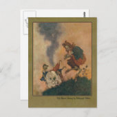 Edmund Dulac Illustratie van de sneeuwkoningin Briefkaart (Voorkant / Achterkant)