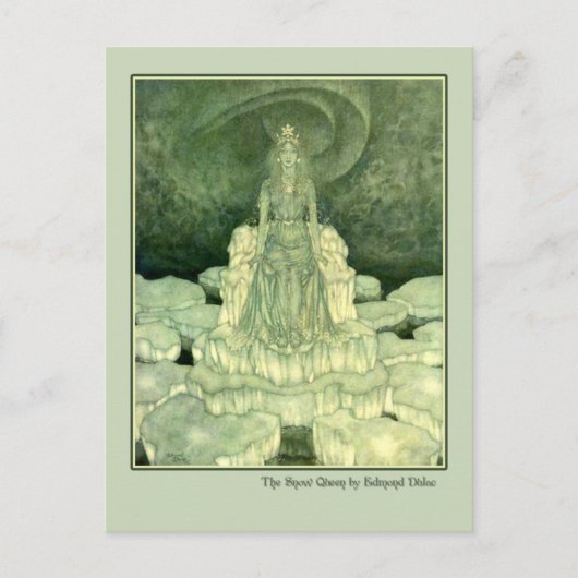 Edmund Dulac Illustratie van de sneeuwkoningin Briefkaart (Voorkant)