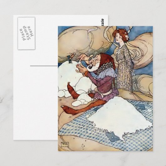 "Edmund Dulac Illustration" Briefkaart (Voorkant / Achterkant)