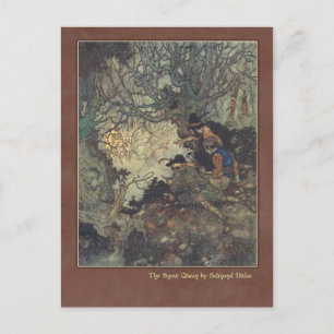 Edmund Dulac Illustration van de Koningin van de Briefkaart