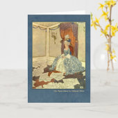 Edmund Dulac Illustration van de Koningin van de Kaart (Gele Bloem)