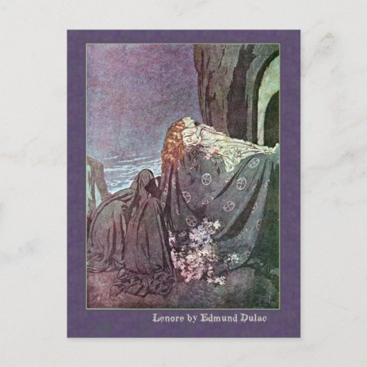 Edmund Dulac illustreert Edgar Allan Poe Briefkaart (Voorkant)