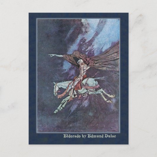 Edmund Dulac illustreert Edgar Allan Poe Briefkaart (Voorkant)