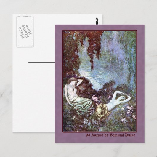 Edmund Dulac illustreert Edgar Allan Poe Briefkaart (Voorkant / Achterkant)