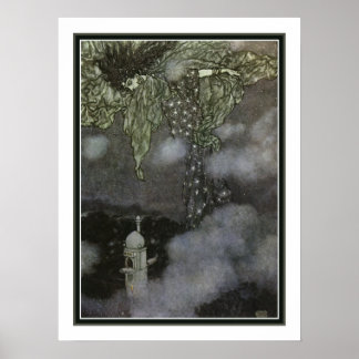Edmund Dulac "The Sleeve of Night" ca. 1903 Poster