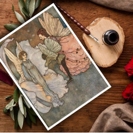 Edmund Dulac Vintage Sprookjesbegroeting Briefkaart