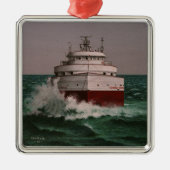 Edmund Fitzgerald by Tom Rock Metalen Ornament (Voorkant)