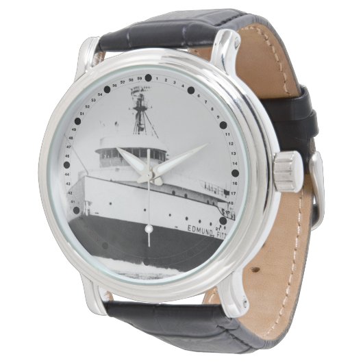 Edmund Fitzgerald  Grote Meren Freighter Horloge (Gekanteld)