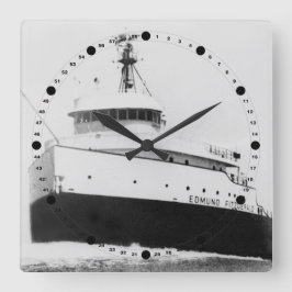 Edmund Fitzgerald  Grote Meren Freighter Vierkante Klok