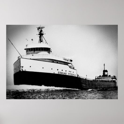 Edmund Fitzgerald  Grote Meren Poster (Voorkant)
