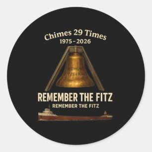Edmund Fitzgerald, Herinner de Fitz Great Lakes M Ronde Sticker