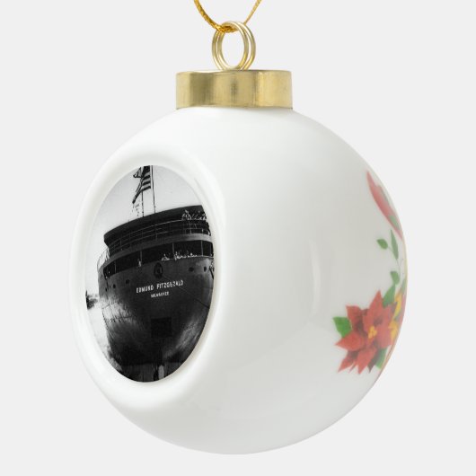 Edmund Fitzgerald Keramische Bal Ornament (Rechts)