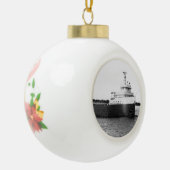 Edmund Fitzgerald Keramische Bal Ornament (Links)